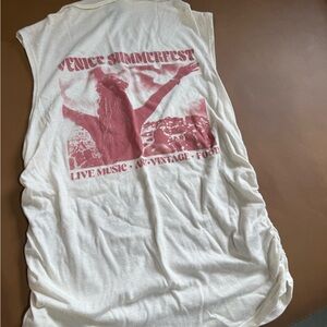 Wild Fable White Graphic Tank Top